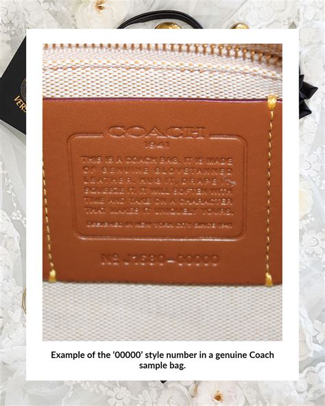 coach outlet bags serial numbers